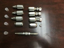 4 PC Hydraulic 3/8" Hose Field Repair Kit Reusable 2 Wire Car Carrier Fitting