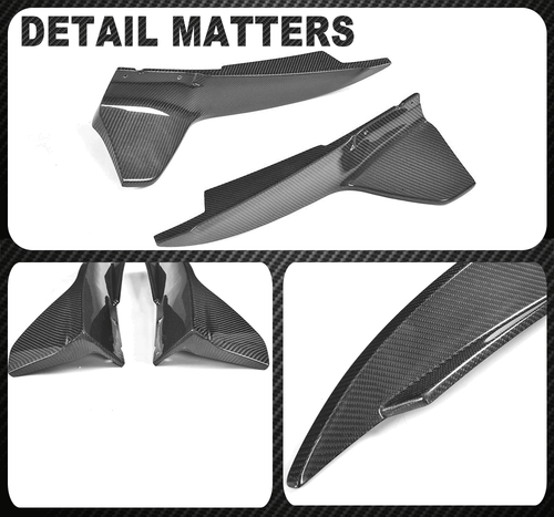 For LEXUS IS350 Sedan 17-18 REAL Carbon Rear Bumper Lip Splitter Flaps Spoiler - Picture 11 of 11