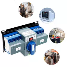 63A 4P Dual Power Automatic Transfer Switch Automatic or Manual Transfer Switch