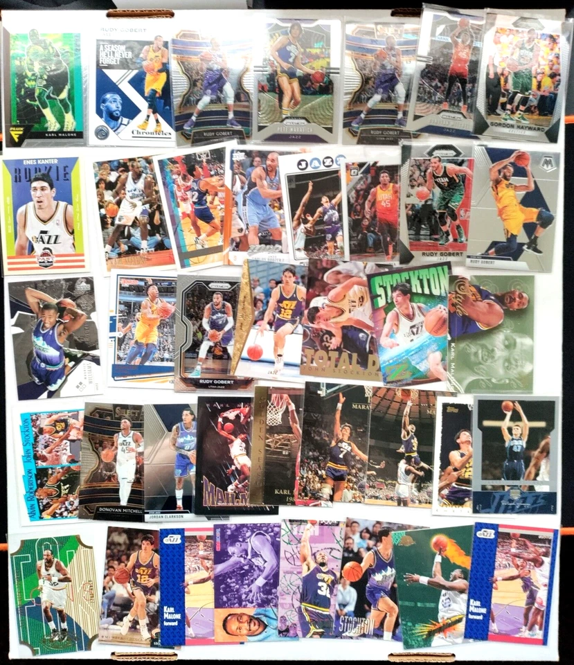 (170x) Utah Jazz ENORME LOTE - Stockton Malone Mitchell Gobert - PRIZM - Novato Foto 4 de 4