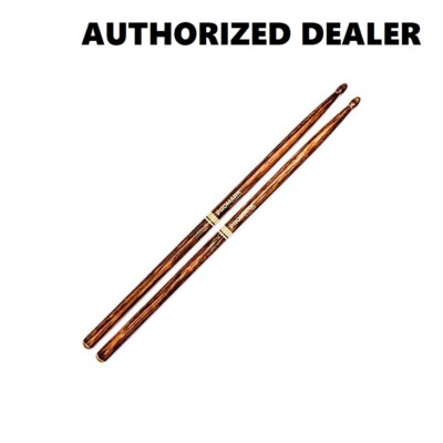 ProMark TX7AW-FG Drum Sticks Classic 7A FireGrain Hickory Wood Tip Drumsticks