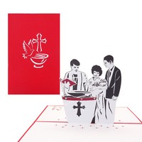 Pop Up Karte Zur Taufe - 3D Taufkarte, Einladungskarte & Geschenkgutschein