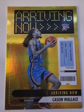 2023/24 Hoops Cason Wallace Arriving Now Insert GOLD Foil Sp OKC THUNDER