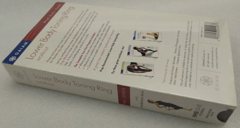 VHS Lower Body Toning Ring Workout With Madeline Lewis (VHS, 1997, GAIAM) - NEW - Image 4 of 4