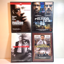 4 DENZEL WASHINGTON MOVIES DVD Action Crime Drama Thriller
