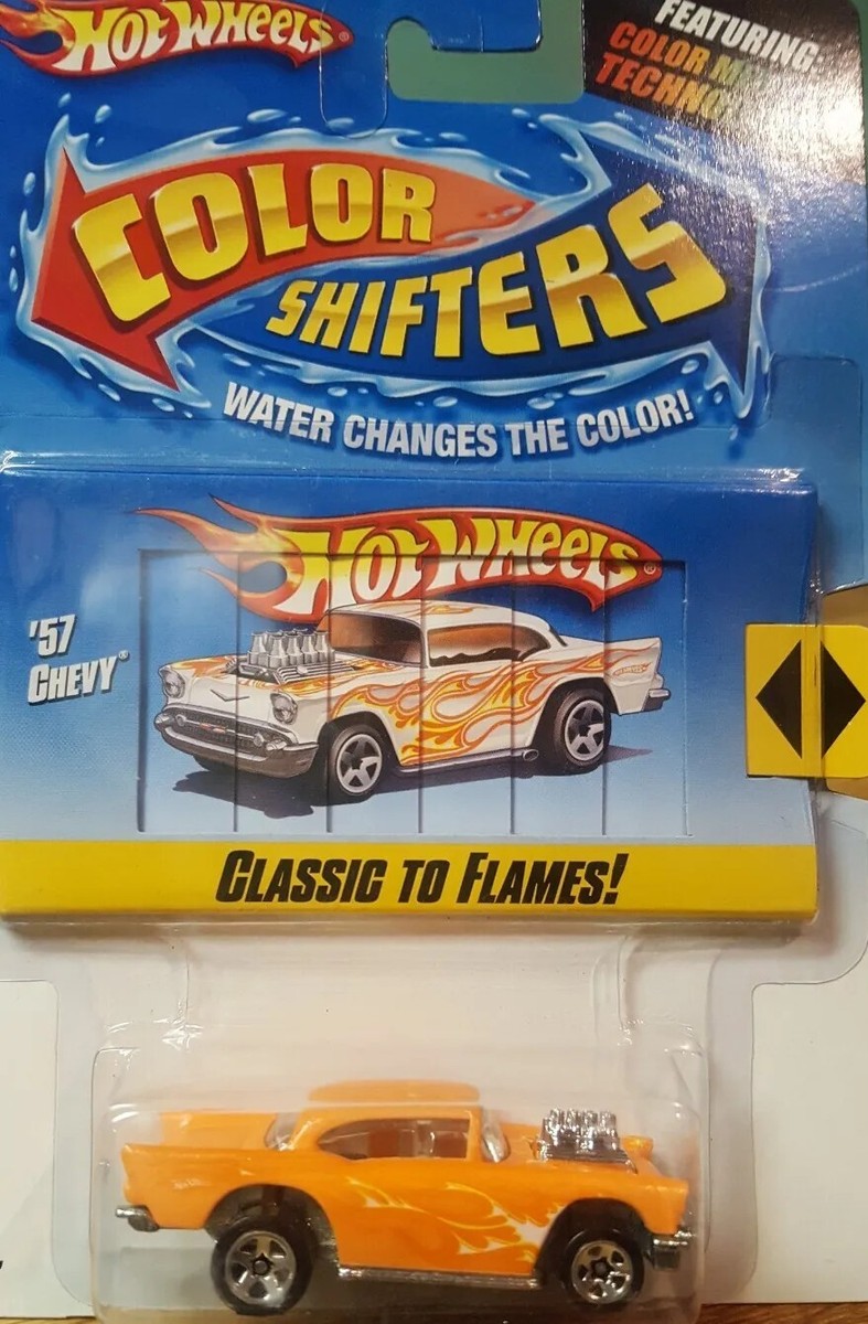 ホットウィール 57種 Hot Wheels Water Color Shifters '57 Chevy 1:64 Scale Metal Bottom