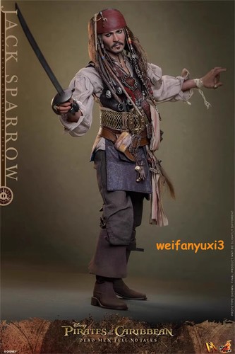 Hot Toys DX37 1/6 Pirates of the Caribbean Jack Sparrow Action Figure Model Toy - Picture 9 of 23
