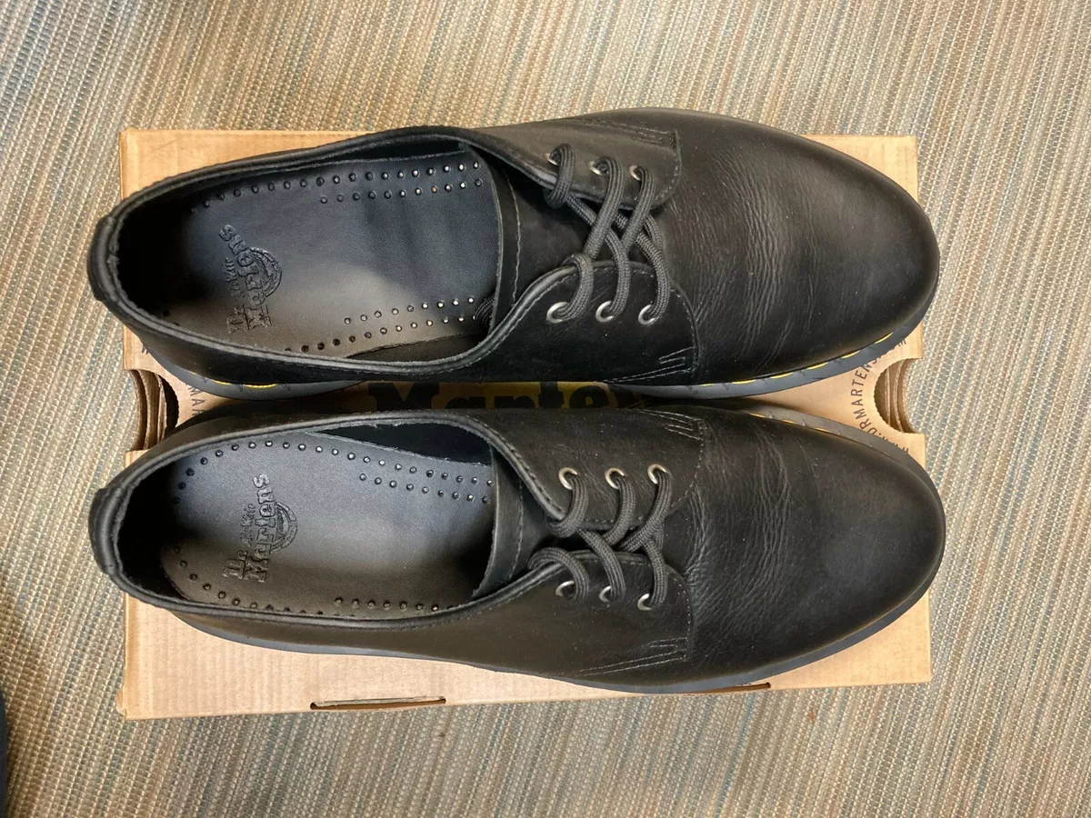 Dr Martens Shoes 1461 Black Noir US Size 8 eBay