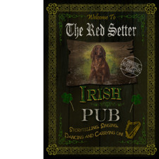 The Red Setter  Irish Traditional Pub Sign Metal Wall Art Home Décor Home Bar