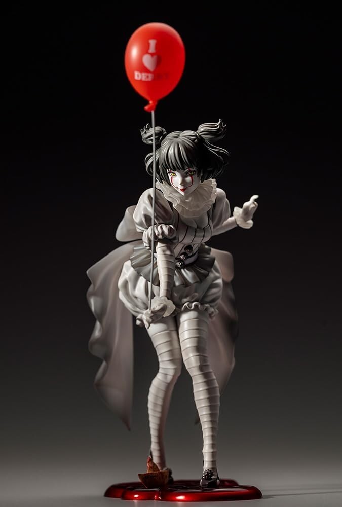 KOTOBUKIYA 1/7 HORROR BISHOUJO STATUE IT 2017 PENNYWISE MONOCHROME