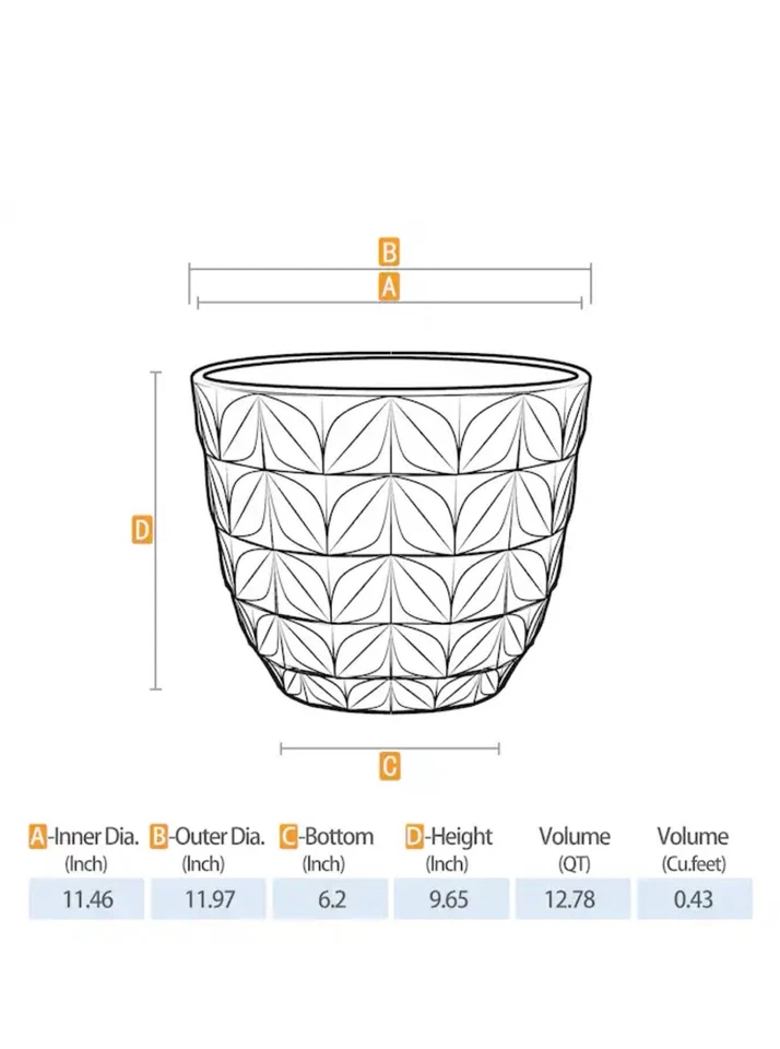 Смола стильный УФ погодостойкий сад и патио декор цветок горшок - Изображение 2 из 4