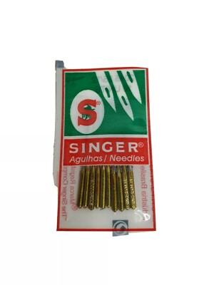 10 Singer Nähmaschinen Nadeln  2045 Stärke 100/16 Jersey Stoffe+2 Spulen Frei