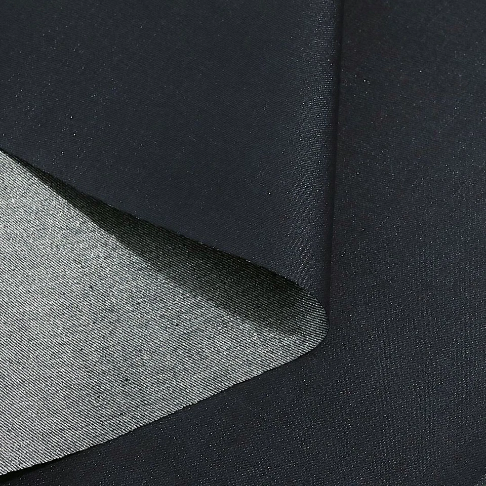 schwarz Designer Lurex Glitzer Jeansstoff SELTEN Baumwollstoff Meterware - Bild 3 von 4