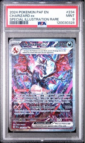 2024 POKEMON PAF EN-PALDEAN FATES SPECIAL ILLUSTRATION RARE CHARIZARD EX PSA 9