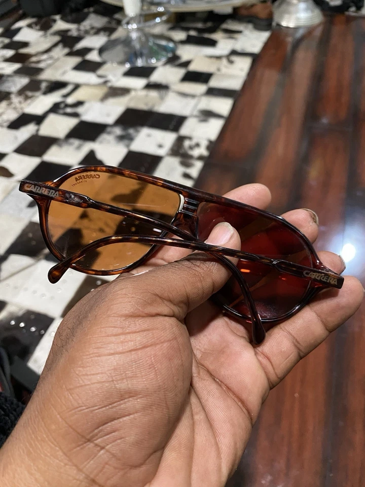 Carrera Vintage Aviator Sunglasses Brown - Image 3 of 4