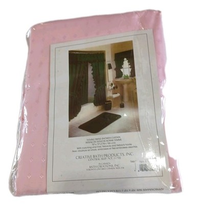 Shower Curtain Creative Bath Double Swag Tiara Tearose With Liner 70 X 72 Inch