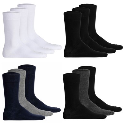 Hudson Unisex Socken, 3er Pack - Easy, Komfortbund, Basic Socken, einfarbig