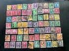 Selection of 70 Early Vintage Off Paper USA US Stamps. Some Nice Cancels