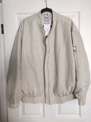 NIKE AIR Fear of God NBA Basketball Beige Cream Zip Jacket Lorenzo FOG Small