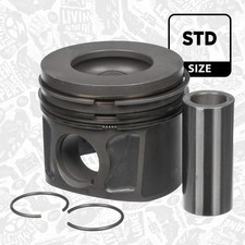 Image of Piston with rings and pin FORD CITROËN PEUGEOT 2,2 9800484180 9800484380 CV24