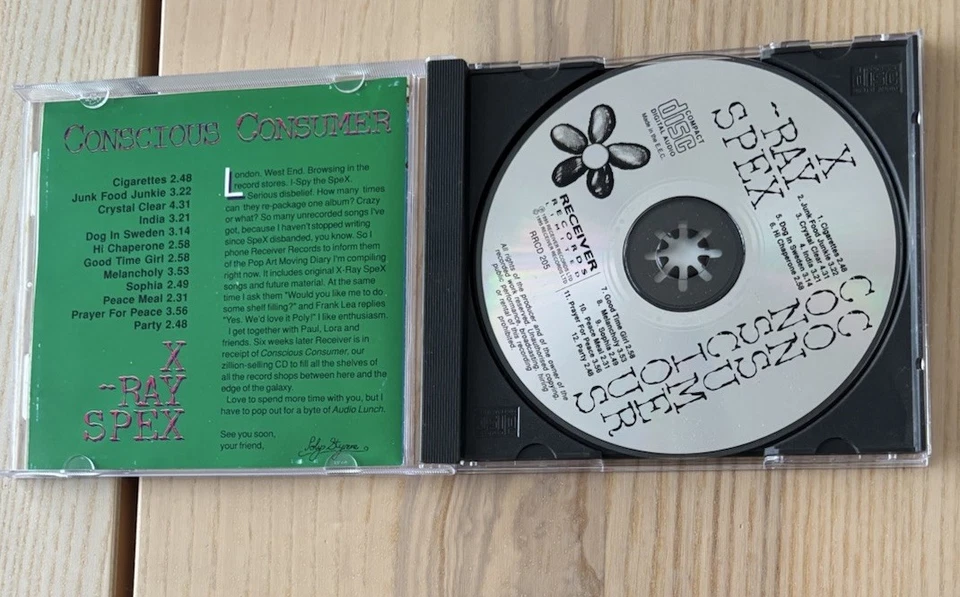 X-Ray Spex “Conscious Consumer” CD OOP Poly Styrene Riot Girl Punk Rock Foto 3 de 3