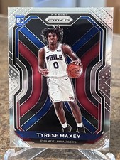 2020-21 Panini Prizm - Tyrese Maxey #256 Rookie Card RC. rookie card picture