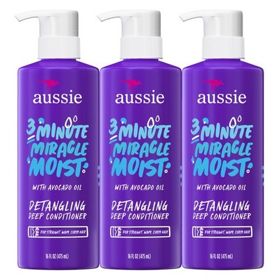 3 Minute Miracle Moist Deep Conditioner for Dry Hair, Avocado & Jojoba Oil, S...