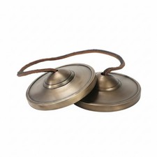 Hand Cymbals Bronze Finger Cymbals Handheld for Sound Wellness