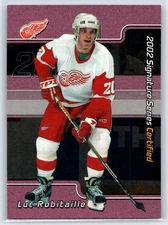 2001-02 Be a Player Signature Luc Robitaille Certified Parallel #/100 #C-23