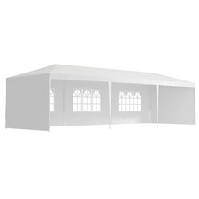 Outsunny 9m x 3m Outdoor Garden Gazebo Wedding Party Tent Canopy Marquee White