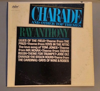 Rare Promo Ray Anthony - Charade and Other Top Themes Capitol Records LP ST2043