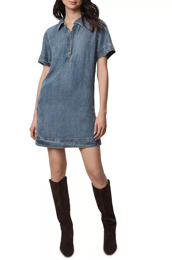 Splendid Sterling Indigo Blue Denim Dress - size Large - retail $168