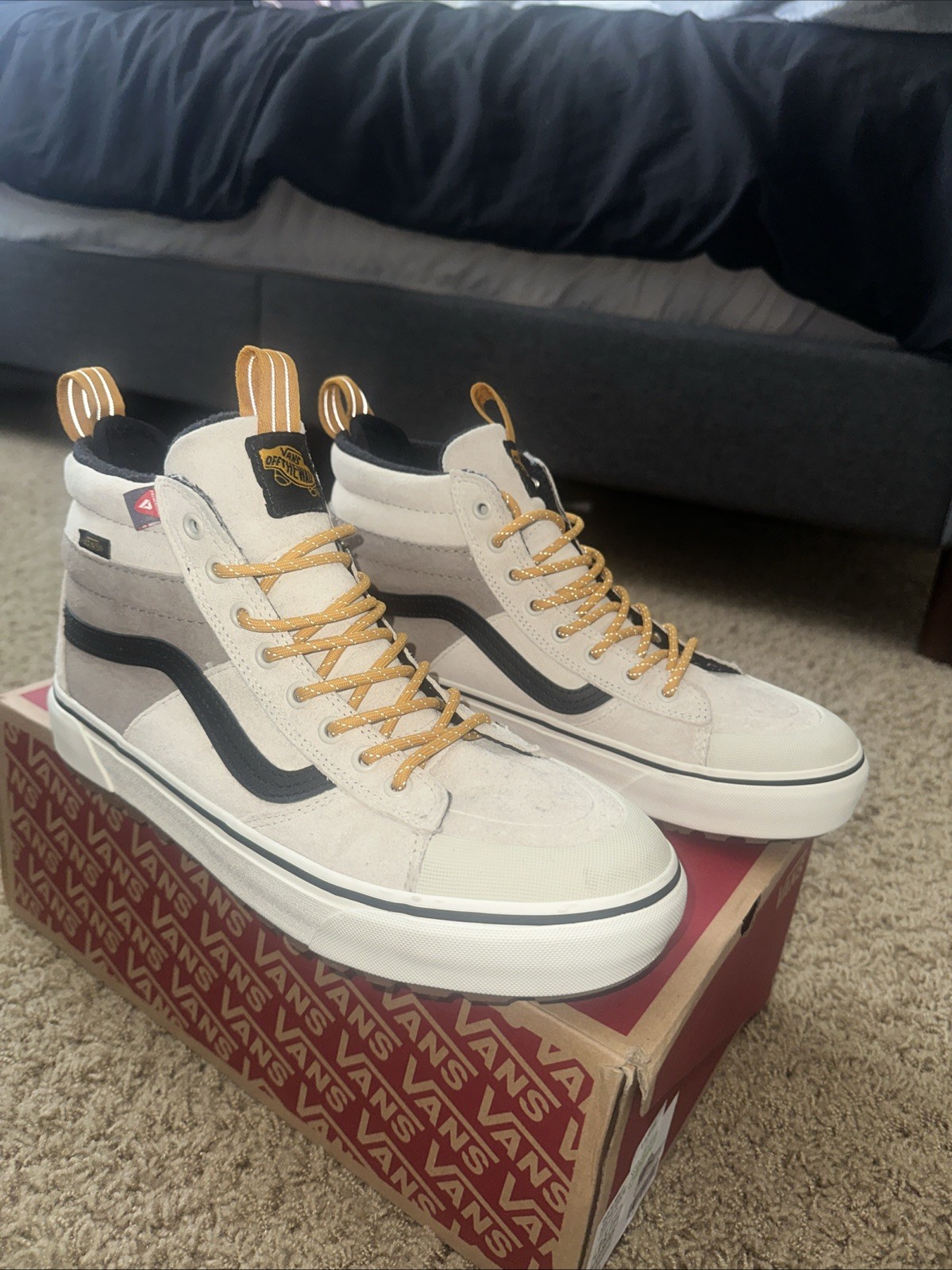 Size 9.5 - Vans Sk8- MTE-2 High Utility Pop - Beige