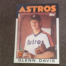 1986 Topps - Glenn Davis #389 Houston Astros MLB Baseball Card Base Set