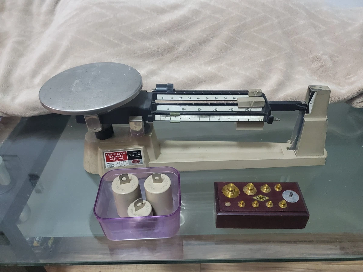 Machines Used | Ohaus Triple Beam Balance Scale w Case 2610 Gram Capacity
