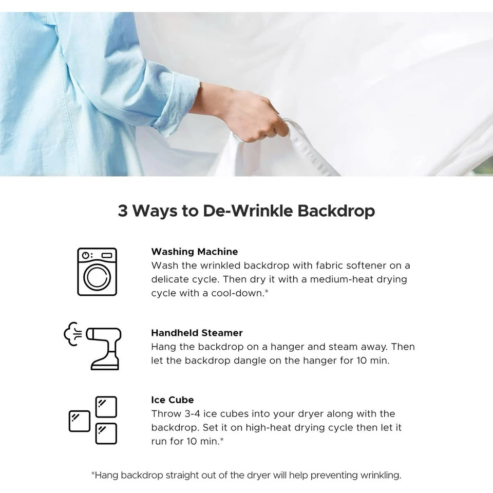 Estudio fotográfico con telón de fondo negro de 9x13 pies fondo negro para video y fotografía Foto 4 de 4