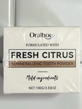 Oralhoe Tooth Powder Fluoride-Free Oral Care Gently Cleans White...