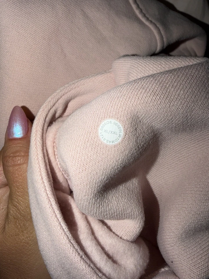 Женская укороченная толстовка с капюшоном на молнии Lululemon размер XL/XXL розовый туман - Изображение 2 из 2