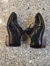 Bruno Marc New York, black wingtip oxford boys shoes, size 9