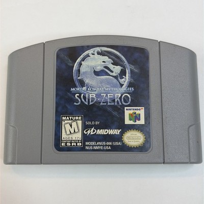 Mortal Kombat Sub Zero N64 Authentic & Tested