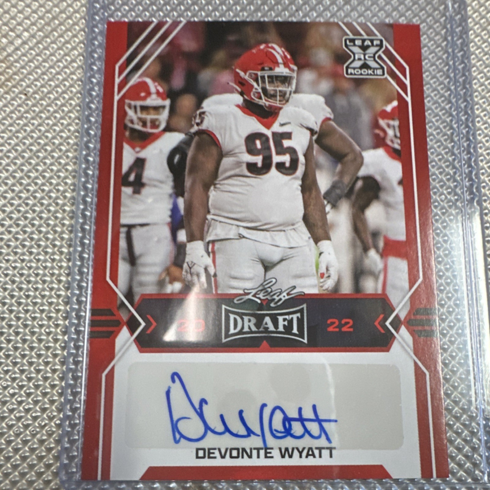 Devonte Wyatt Leaf Draft Autographs #BADW2 Red