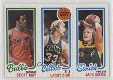 1980-81 Topps Scott May Larry Bird Jack Sikma #232-30-47 HOF 0z0n