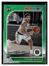 2019-20 Hoops Premium Stock #237 Tremont Waters Prizms Green Boston Celtics