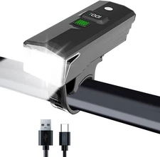 Super Bright Rechargeable LED Bike Light USB Bicycle Front Waterproof Headlight