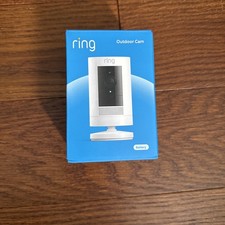 Ring Outdoor Cam Stick Up Cam  Battery Operated  White