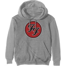 Men's Foo Fighters FF Logo Hooded Sweatshirt X-Large Grey