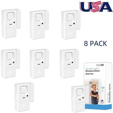 2-8P Wireless Volume Adjustable Window Door Alarm Sensor For Home Safety New