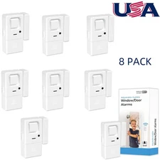 2~8X Wireless Volume Adjustable Window Door Alarm Sensor for Home Safety New