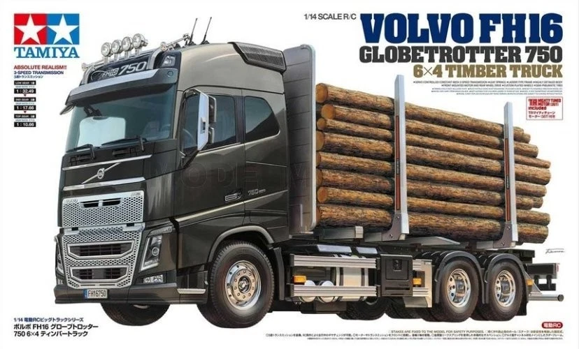 TAMIYA 56360 RC Volvo FH16 Globetrotter 750 6X4 Timber Truck - TAMIYA - 56360 - - Bild 3 von 3