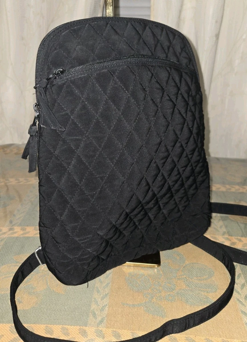 Vera Bradley Turnlock Backpack - Black Microfiber (NWT) vera bradley microfiber backpack products for sale | eBay main image 4